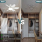 🔥LAST DAY SALE 49% OFF🔥SmartBreez™ 40W LED Ceiling Fan Light – 20.5” Ultra-Quiet with Remote 🎯 | E27 + FREE B22 Adapter 🔌 | For Bedroom 😴, Kitchen 👩‍🍳 & Garage 🛠️ – UK Ready! 🇬🇧