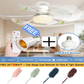 ⏰LAST DAY SALE ONLY￡16.99 with Socket!!🎁🔥SmartBreez™ PRO 40W LED Ceiling Fan Light – 20.5” Ultra-Quiet with Remote 🎯 | E27 + FREE B22 Adapter 🔌 | For Bedroom 😴, Kitchen 👩‍🍳 & Garage 🛠️ – UK Ready! 🇬🇧