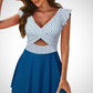 👙Vacation Hot Sale 49% OFF✨🩱Women's One Piece Swimsuit Ruffle Cutout Swimdress