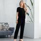 🌸New Arrival 50%OFF💖Women’s Summer Oversized Wide Leg Crop Pants Two Piece Outfits Set