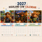 ✨️Surprise 60% Off！🐮May 2027 bring you booming luck！🔥2027 Funny Highland Cow Wall Calendar | A4 Hanging Calendar |