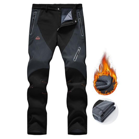 ⏳LAST DAY SALE 50% OFF!!🏆🔥Waterproof Winter Trousers with Fleece Lining Cargo Pants