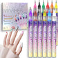 ⏳LAST WEEK SPECIAL PRICE: ￡9.99!!🏆Flash Sale⚡ 50K+ SOLD! Almost Gone-💥🎁12 Colors Nail Art Pens Set🎨💅