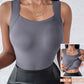 ⏳LAST DAY: ONLY £8.99!!⚡60K+ SOLD!💐Women's U Neck Thermal Tank Tops with Built-In Bra