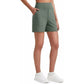 👖 50% OFF! ✨Women's High-Waisted Athletic Bermuda Shorts with Pockets – Running, Yoga, Summer Casual Activewear