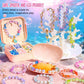🔥New Arrival-🎅Christmas Gift idea 49%OFF -💎Oyster shell beaded gift box🎁Kids' DIY Bead Bracelet Making Kit