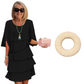 🎁LAST DAY  50% OFF! Women's Elegant Layered Ruffle Sleeve Dress – Effortless Style for Every Occasion 💃