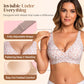 🔥Limited Special Sale 60% OFF!💕 Jelly Wireless Womens Comfortable Wireless Bras Push Up Bralettes Seamless Tshirts Bras Deep V Everyday Bras