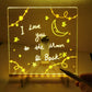 ⏳LAST DAY SALE 50% OFF !! 🎨LED Acrylic Message Board with Stand – USB Powered Light-Up Writing Board 🎁Buy 1 Get 7 Colour Pens For Free