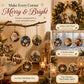 🎁LAST DAY SALE ONLY ￡7.99/6PCS!!🎄✨Christmas Wooden DIY Painting Hanging Ornaments Set -💎Make sparkling 5D pearl decorations yourself