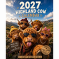 ✨️Surprise 60% Off！🐮May 2027 bring you booming luck！🔥2027 Funny Highland Cow Wall Calendar | A4 Hanging Calendar |