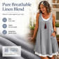 ⏰Last Day Sale 50% OFF💃Women's Casual Loose Sleeveless Fake Two Piece Tank Dress