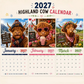 ✨️Surprise 60% Off！🐮May 2027 bring you booming luck！🔥2027 Funny Highland Cow Wall Calendar | A4 Hanging Calendar |