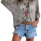 🔥💐SPRING DAY SALE - ONLY £15.99!!⚡50K+ SOLD!✨Womens Bohemian-Inspired Beige Crochet Top with V-Neck