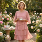 🎁LAST DAY  50% OFF! Women's Elegant Layered Ruffle Sleeve Dress – Effortless Style for Every Occasion 💃