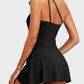 💥LAST DAY SALE 60% OFF🏖️🩱Women One Piece Swim Dress One Shoulder Swimsuit With Skirt