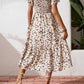 🤩2026 Summer Hot Sale 50% OFF!💖Square Neck Floral Midi Dress – Smocked Bodice, Flowy Tiered Skirt, Romantic