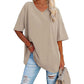 🌷🌷2026 Summer Sale 50% OFF☀️Women's Summer Half Sleeve Casual Loose Fit Cotton Tunic T-shirt