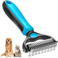 🐾Last Day-BUY 1 GET 1 FREE🏆✂️Dog Grooming Comb UK – Stainless Steel Double-Sided Brush, Universal Detangling & Shedding Tool for Daily Pet Coat Care