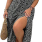 💃Summer Hot Sale-49% OFF💗Women's Plus Size Short Sleeve Split Floral Print Dress