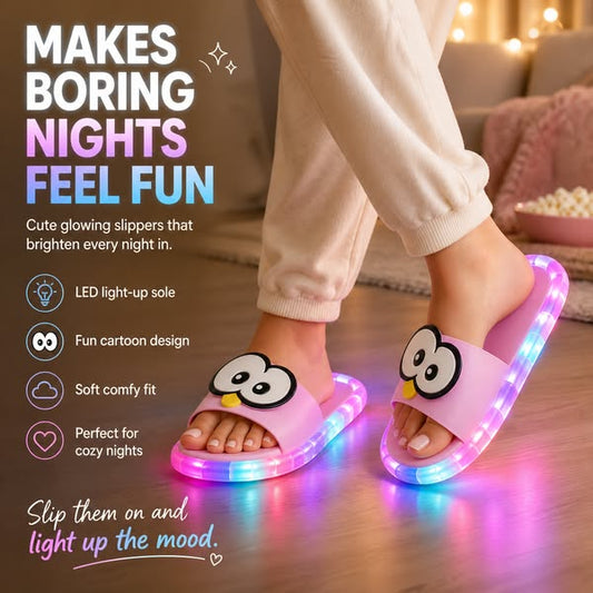 🔥Last Day Sale 60% OFF⏰🩴👀Cute slippers with cartoon motifs that glow👣🎁