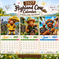 ✨️Surprise 60% Off！🐮May 2027 bring you booming luck！🔥2027 Funny Highland Cow Wall Calendar | A4 Hanging Calendar |
