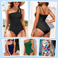 ⛱️LAST DAY SPECIAL PRICE: ￡12.99!!💖One Shoulder One Piece Swimsuit For Women Tummy Control Bathing Suit🩱