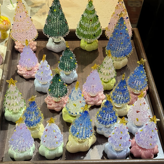 🎄🔥Best Christmas Gift-Up to £10.99!!🎅Handmade Glass & Ceramic Rotatable Christmas Tree Ornament 🎄