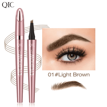 💞BUY 1 GET 1 FREE✨💧 Waterproof Micro-Fork Eyebrow Pencil, Long-Lasting Brow Pen for Natural Hair-Like Strokes, 🌟Smudge-Proof Makeup Tool for Daily Use & Soft Glam