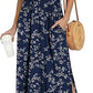 Summer Bohemian Beach Slit Maxi Dress