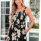 🏝️LAST DAY SALE 50% OFF💃Women's Summer Square Neck Sleeveless Loose Casual Short Smocked Romper