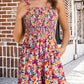 ⏰Hot Sale 50% Off💃Women's Summer Square Neck Sleeveless Loose Casual Short Smocked Romper