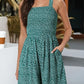 ⏰Hot Sale 50% Off💃Women's Summer Square Neck Sleeveless Loose Casual Short Smocked Romper