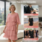 🎁LAST DAY  50% OFF! Women's Elegant Layered Ruffle Sleeve Dress – Effortless Style for Every Occasion 💃