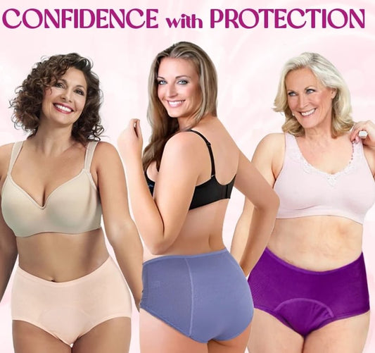 ⏳⏳Last Day-Buy 1 Get 3 Packs!!🔥2026 Best-Selling🏆LunaBloom™ High-Waist Leak-Proof Panties ✨Butter-soft, ultra-stretchy & discreetly protective 🍃