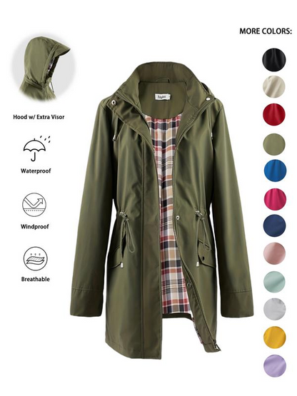 💖LAST DAY SALE 50% OFF✨Women's Chic. Lightweight. Waterproof Jacket 🍃🧥-Unleash Style and Durability in Any Storm!