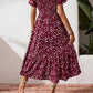 🤩2026 Summer Hot Sale 50% OFF!💖Square Neck Floral Midi Dress – Smocked Bodice, Flowy Tiered Skirt, Romantic