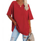 🌷🌷2026 Summer Sale 50% OFF☀️Women's Summer Half Sleeve Casual Loose Fit Cotton Tunic T-shirt