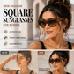 ⏳Limited-time 50% off⏰Creative Comb Frame Square Sunglasses☀️– Light Luxury, UV Protection, Oversized Frame, Versatile & Streetwear Stylish! 🕶️