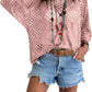 🔥💐SPRING DAY SALE - ONLY £15.99!!⚡50K+ SOLD!✨Womens Bohemian-Inspired Beige Crochet Top with V-Neck