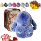🎄💕Christmas Best Gift 70% Off🎁Handmade Soft Bunny PomPom Charms🐰