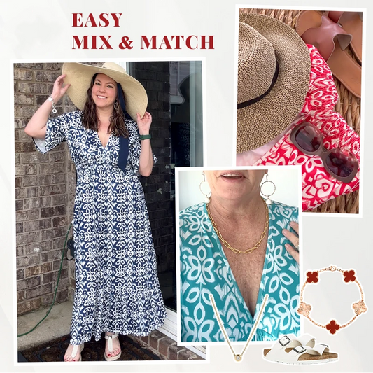 💥Limited time special price ￡13.99!💐✨Bohemian casual print V-neck waist wrap long dress