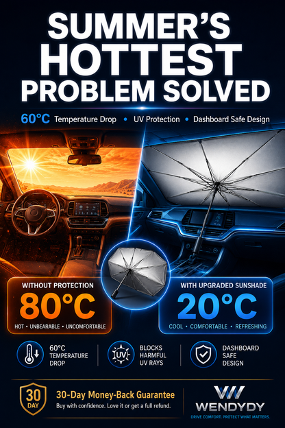 ✨️Last Day 50% OFF☀️🚗2026 Upgraded Car Windshield Sun Shade Umbrella