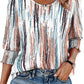 ☀️Summer Hot Sale 50% OFF🌼Blouses for Women Dressy Casual 3/4 Length Sleeve Tops with Smocked Cuffs