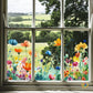 🔥Last Day Sale - ￡6.99!🎁50K+ SOLD! Amost Gone! ✨💐Colorful Floral Bouquet Window Sticker🖼️