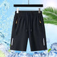🔥HOT SALE 70% OFF🥰 Men's Elastic Summer Shorts💎Breathable, Zippered Pockets & Stretch Fit🩳❄️