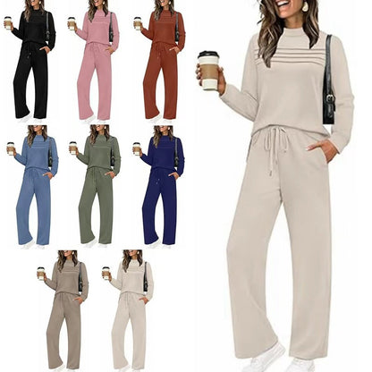 🔥LAST DAY SALE 60% OFF👍✨2026 Women's Mock Neck Long Sleeve Lounge Set