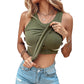 💖Last Day Special Price ￡8.99!!💖Ribbed Stretchy Tank Top with Shelf Bra