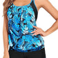 🏖️🩱2026 Hot Sale 49% OFF🌼Sexy Leopard Cross Back Two-Piece Tankini Swimsuit
