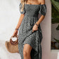 🤩2026 Summer Hot Sale 50% OFF!💖Square Neck Floral Midi Dress – Smocked Bodice, Flowy Tiered Skirt, Romantic